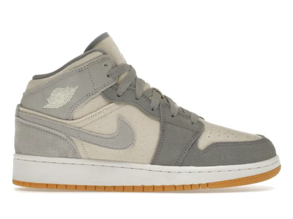 Jordan 1 Mid SE Coconut Milk Particle Grey (GS) - photo 1- Jersey4u