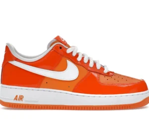 Nike Air Force 1 Low '07 Orange White Patent - photo 1- Jersey4u