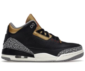 Jordan 3 Retro Black Cement Gold (Women's) - photo 1- Jersey4u