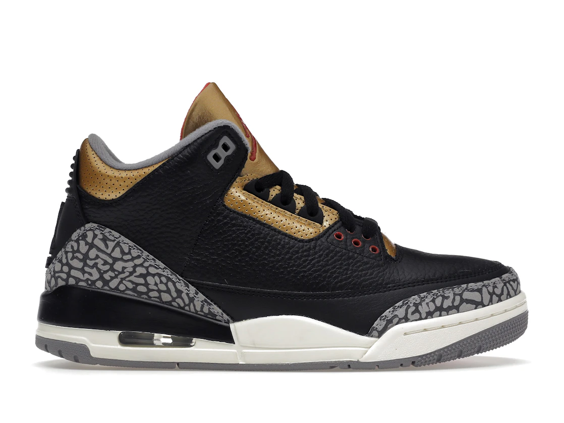 Jordan 3 Retro Black Cement Gold (Women's) - photo 1- Jersey4u