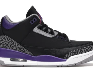 Jordan 3 Retro Black Court Purple - photo 1- Jersey4u