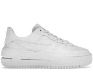 Nike Air Force 1 PLT.AF.ORM Triple White (Women's) - photo 1- Jersey4u