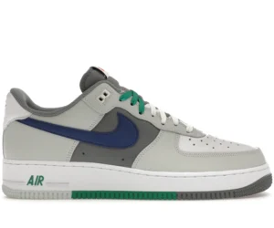 Nike Air Force 1 Low '07 LV8 Split Light Silver Deep Royal Blue - photo 1- Jersey4u