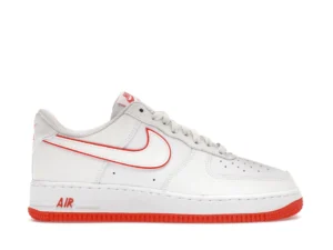 Nike Air Force 1 Low '07 White Picante Red - photo 1- Jersey4u