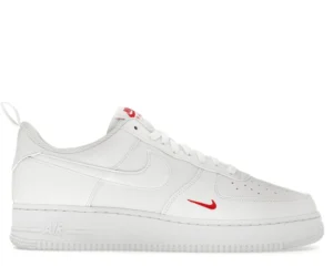 Nike Air Force 1 Low '07 SE White Red Mini Swoosh - photo 1- Jersey4u