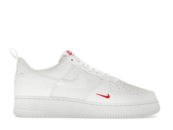 Nike Air Force 1 Low '07 SE White Red Mini Swoosh - photo 1- Jersey4u