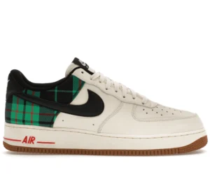 Nike Air Force 1 Low '07 LX Plaid Pale Ivory Stadium Green - photo 1- Jersey4u