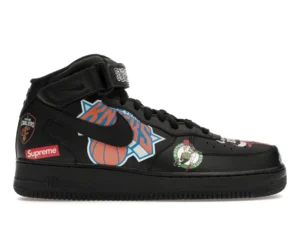 Nike Air Force 1 Mid Supreme NBA Black - photo 1- Jersey4u