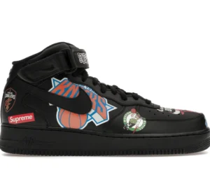 Nike Air Force 1 Mid Supreme NBA Black - photo 1- Jersey4u