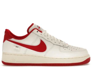 Nike Air Force 1 Low '07 Sail Gym Red - photo 1- Jersey4u