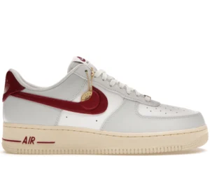 Nike Air Force 1 Low '07 SE Just Do It Photon Dust Team Red (Women's) - photo 1- Jersey4u