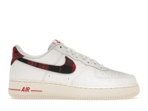 Nike Air Force 1 Low '07 LV8 Tartan Plaid White University Red - photo 1- Jersey4u