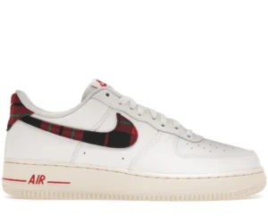 Nike Air Force 1 Low '07 LV8 Tartan Plaid White University Red - photo 1- Jersey4u