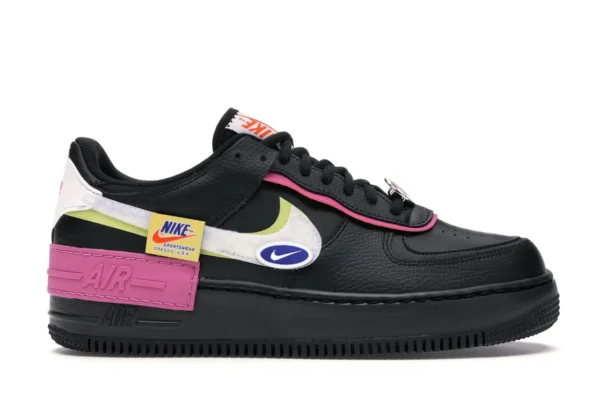 Nike Air Force 1 Low Shadow Removable Patches Black Pink (Women's) - photo 1- Jersey4u