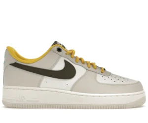 Nike Air Force 1 Low '07 PRM Light Bone Cargo Khaki Vivid Sulfur - photo 1- Jersey4u