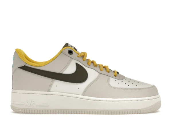 Nike Air Force 1 Low '07 PRM Light Bone Cargo Khaki Vivid Sulfur - photo 1- Jersey4u