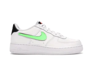 Nike Air Force 1 Low Removable Swoosh White Green Strike (GS) - photo 1- Jersey4u