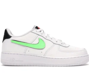 Nike Air Force 1 Low Removable Swoosh White Green Strike (GS) - photo 1- Jersey4u