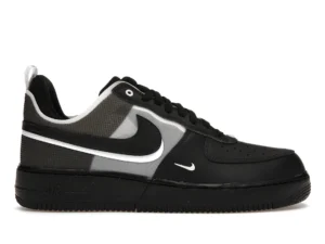 Nike Air Force 1 Low React Black White - photo 1- Jersey4u