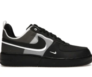 Nike Air Force 1 Low React Black White - photo 1- Jersey4u