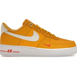 Nike Air Force 1 Low '07 SE 40th Anniversary Yellow Ochre Mini Swoosh (Women's) - photo 1- Jersey4u