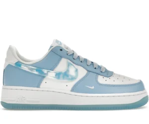 Nike Air Force 1 Low Nail Art White Blue (Women's) - photo 1- Jersey4u