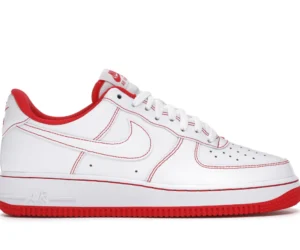 Nike Air Force 1 Low '07 White University Red - photo 1- Jersey4u