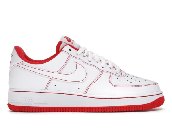 Nike Air Force 1 Low '07 White University Red - photo 1- Jersey4u