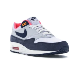 Nike Air Max 1 Pure Platinum Midnight Navy Racer Pink (Women's) - photo 2- Jersey4u