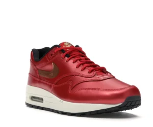 Nike Air Max 1 Red Gold Sequin (Women's) - photo 2- Jersey4u