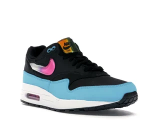 Nike Air Max 1 Jelly Swoosh Black Fuchsia Blue Fury - photo 2- Jersey4u