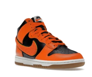 Nike Dunk High Retro Chenille Swoosh Safety Orange - photo 2- Jersey4u