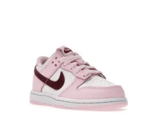 Nike Dunk Low Pink Red White (PS) - photo 2- Jersey4u