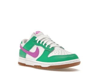 Nike Dunk Low White Stadium Green Fuchsia (Women's) - photo 2- Jersey4u