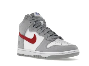 Nike Dunk High Light Smoke Grey Gym Red - photo 2- Jersey4u