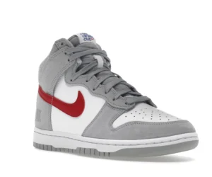 Nike Dunk High Light Smoke Grey Gym Red - photo 2- Jersey4u