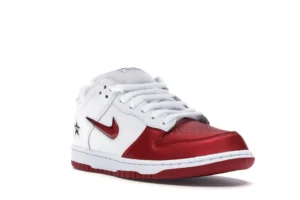 Nike SB Dunk Low Supreme Jewel Swoosh Red - photo 2- Jersey4u