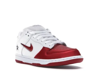 Nike SB Dunk Low Supreme Jewel Swoosh Red - photo 2- Jersey4u