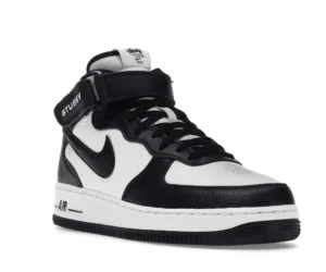 Nike Air Force 1 Mid Stussy Light Bone Black - photo 2- Jersey4u