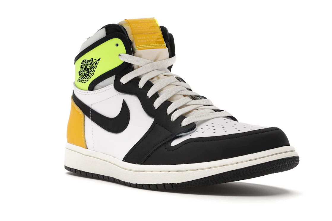 Jordan 1 Retro High White Black Volt University Gold - photo 2- Jersey4u