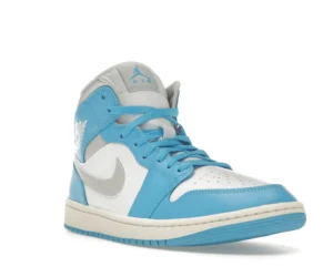 Jordan 1 Mid Dark Powder Blue White Sail Neutral Grey (Women's) - photo 2- Jersey4u