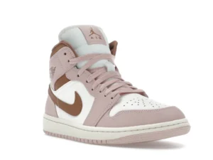 Jordan 1 Mid Pink Oxford Brown (Women's) - photo 2- Jersey4u