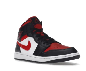 Jordan 1 Mid White Black Red (2022) - photo 2- Jersey4u