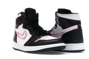 Jordan 1 Retro High Defiant White Black Gym Red - photo 2- Jersey4u