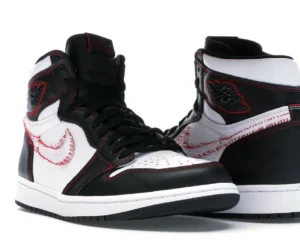 Jordan 1 Retro High Defiant White Black Gym Red - photo 2- Jersey4u