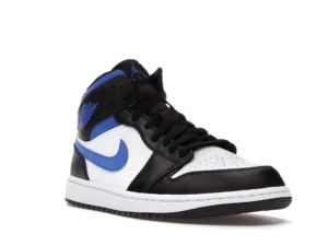 Jordan 1 Mid White Black Racer Blue - photo 2- Jersey4u