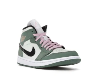 Jordan 1 Mid Dutch Green (Women's) - photo 2- Jersey4u