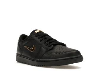 Jordan 1 Low Method of Make Black Metallic Gold (Women's) - photo 2- Jersey4u