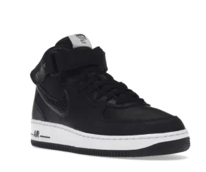 Nike Air Force 1 Mid Stussy Black White - photo 2- Jersey4u