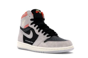 Jordan 1 Retro High Neutral Grey Hyper Crimson - photo 2- Jersey4u